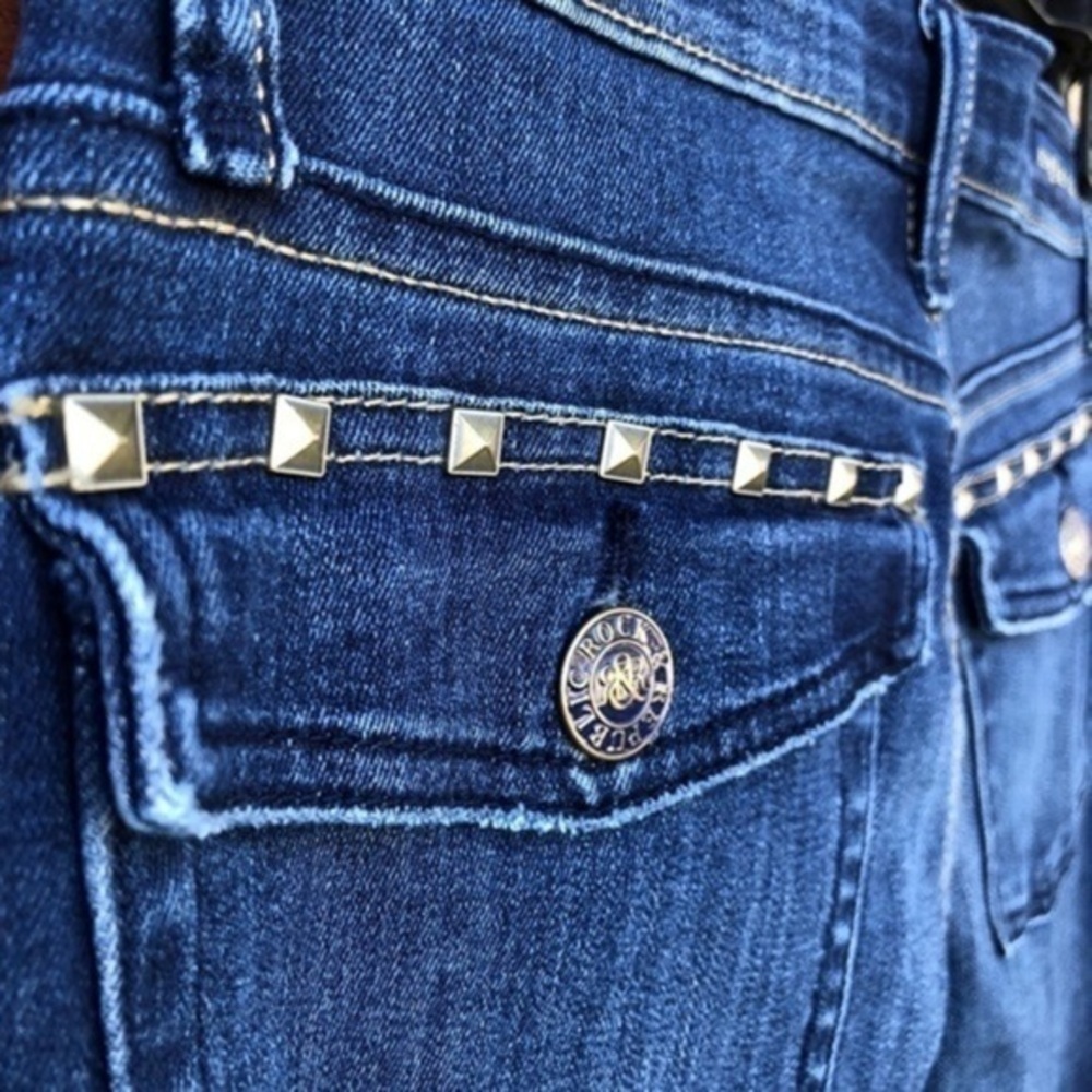 Rock & Republic Studded Kendall Blue Jeans 👖 - Picture 2 of 13